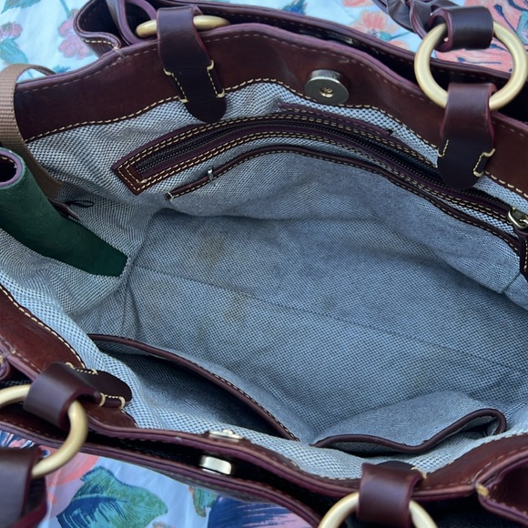 Pre Loved Dooney & Bourke Brown Leather Handbag - Picture 12 of 16